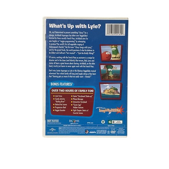 VeggieTales Lyle The Kindly Viking DVD A Lesson in Sharing - Picture 2 of 4